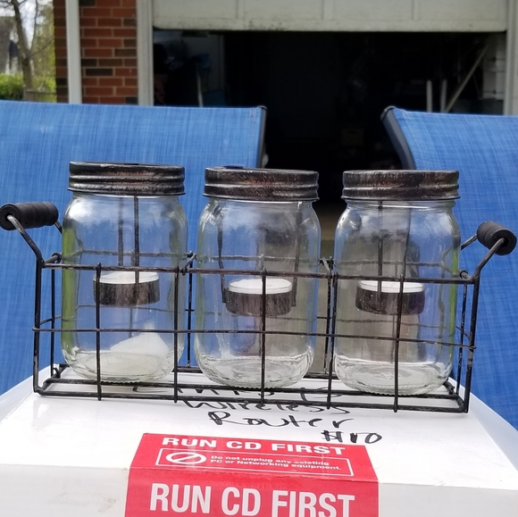 unknown Other - Decorative mason jar candle holder